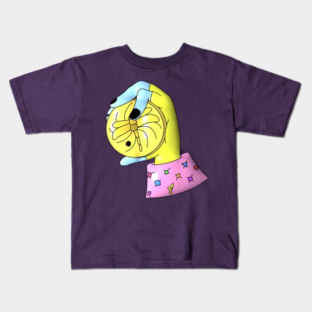 Non Flabbable Token Kids T-Shirt by GodPunk